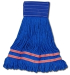 Blue Microfiber String Mop 12 per case, Medium 18 oz, STRING-BLU-18