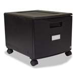 Storex Single-Drawer Mobile Filing Cabinet, 14-3/4w x 18-1/4d x 12-3/4h, Black # STX61259B01C