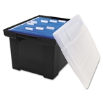 Storex Plastic File Tote, Letter/Legal Size, 14-1/2w x 