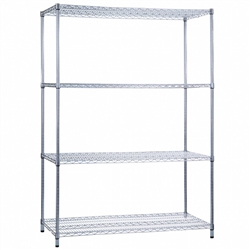 R&B Wire Shelving Unit 24x48x72 (w/o Casters)