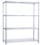 R&B Wire Shelving Unit 24x60x72 (w/o Casters), 4 Wire Shelves