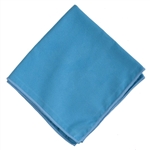 Microfiber Pack of 12 Blue Suede 16" Glass Cleaning Cloths SUEDE16