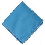 Blue suede microfiber 16x16 glass cleaning cloths 12-pack for streak-free windows and mirrors SUEDE16