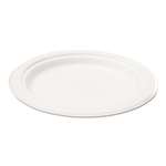 NatureHouse&reg; Bagasse 6" Plate, Round, White, 1000/Each # SVAP001CT