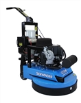 Aztec Sidewinder 24-inch propane floor strip machine, model 01024-603, with triple counter-rotational brushes