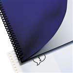 Swingline&trade; GBC&reg; Leather Look Binding System Covers, 11-1/4 x 8-3/4, Navy, 200 Sets/Box # SWI2000711