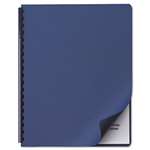 Swingline&trade; GBC&reg; Linen Textured Binding System Covers, 11-1/4 x 8-3/4, Navy, 50/Pack # SWI2001513