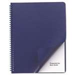 Swingline&trade; GBC&reg; Leather-Look Binding System Covers, 11-1/4 x 8-3/4, Navy, 50 Sets/Pack # SWI2001711