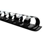 Swingline&trade; GBC&reg; CombBind Standard Spines, 5/8" Diameter, 125 Sheet Capacity, Black, 100/Box # SWI4000092