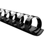 Swingline&trade; GBC&reg; CombBind Standard Spines, 3/4" Diameter, 150 Sheet Capacity, Black, 100/Box # SWI4000104