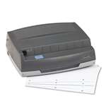 GBC&reg; Swingline&reg; 50-Sheet 350MD Electric Three Hole Punch, 1/4 Inch Hole, Gray # SWI9800350