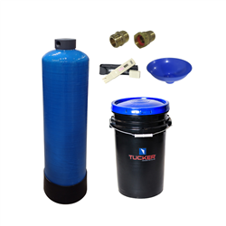 Tucker T-DI-Tank-935 1 cubic foot deionization tank complete kit with virgin DI resin, fittings and TDS meter
