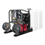 Hydo-Tek Hot2Go Gas Hot Water Pressure Washer Skid Package, 4000 PSI, 3.5 GPM Honda