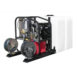 Hydo-Tek Hot2Go Gas Hot Water Pressure Washer Skid Package, 4000 PSI, 3.5 GPM Honda