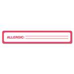 Tabbies&reg; Medical Labels for Allergy Warnings, 1 x 5-1/2, White, 175/Roll # TAB40561