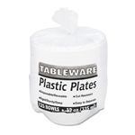 Tablemate Plastic Dinnerware, Bowls, 12 oz., White, 125