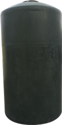 Chem-Tainer 1150 Gallon Black Vertical Water Tank, Premium, Portable, Vertical, Drinking Water Tank