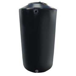 Chem-Tainer 45 Gallon Black Vertical Water Tank, Premium, Portable, Vertical, Drinking Water Tank