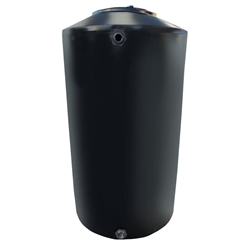 Chem-Tainer 55 Gallon  Black Vertical Water Tank, Premium, Portable, Vertical, Drinking Water Tank