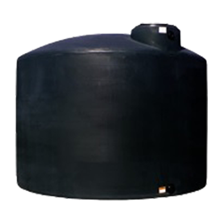 Chem-Tainer 500 Gallon Black Vertical Water Tank, Premium, Portable, Vertical, Drinking Water Tank