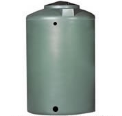 Chem-Tainer 2800 Gallon Black Vertical Water Tank, Premium, Portable, Vertical, Drinking Water Tank