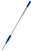 Microfiber telescopic aluminum mop handle extended to 48 inches for commercial flat-mop floor cleaning