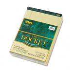 TOPS Double Docket Ruled Pads, Narrow Rule, Ltr, Canary