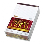 TOPS Docket Gold Ruled Perforated Pad, Legal Rule/Size 