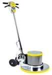 Mercury TS-21 CleanMaster 21-inch dual speed floor machine with 1.5 HP DC motor for stripping at 175 RPM and spray buffing at 300 RPM