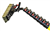 Tucker 40 foot Eco carbon fiber water fed window cleaning pole with GLIDE brush, model ECO-40