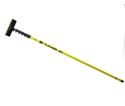 Tucker 30 ft carbon fiber water fed pole with GLIDE brush for window and solar panel cleaning