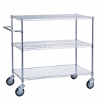 Adjustable Utility Cart 18x36 w/Solid Top or Bottom S