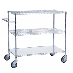 Adjustable Utility Cart 18x36 w/Solid Top or Bottom S