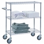 Adjustable Utility Cart 18x48 w/3 Wire Shelves, # UC1