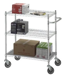 Adjustable Utility Cart 18x48 w/Solid Top or Bottom S