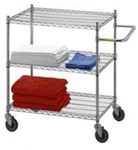Adjustable Utility Cart 24x36 w/3 Wire Shelves, # UC2