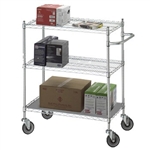 Adjustable Utility Cart 24x36 w/Solid Top or Bottom S