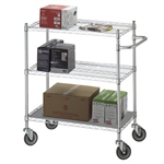 Adjustable Utility Cart 24x48 w/Solid Top or Bottom S
