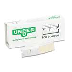 Unger&reg; Safety Scraper Replacement Blades, #9, Stainless Steel, 100/Box # UNGSRB10