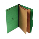 Universal Pressboard Classification Folders, Lgl, 6-Sec