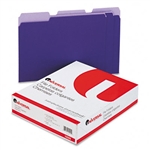 Universal Colored File Folders, 1/3 Cut, One-Ply Top Ta