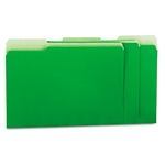 Universal Recycled Interior File Folders, 1/3 Cut, Top 