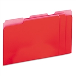 Universal Recycled Interior File Folders, 1/3 Cut, Top 