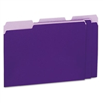 Universal Recycled Interior File Folders, 1/3 Cut, Top 