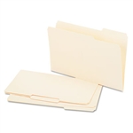 Universal Recycled Interior File Folders, 1/3 Cut, Top 