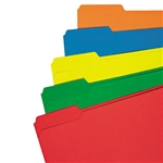 Universal Colored File Folder, 1/3 Cut Assorted, Two-Pl