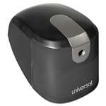 Universal&reg; Pencil Sharpener, Electric, Desktop, Lite-to-Med Duty, Black/Gray # UNV30011