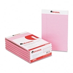 Universal Colored Perforated Note Pads, Wide Rule, 5 x 