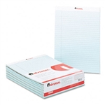 Universal Colored Perforated Note Pads, Wide Rule, Lett