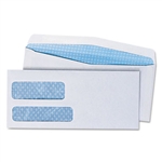 Universal Double Window Business Envelope, #9, White, 5